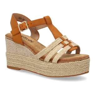 Sandalia de Cuña de Yute para Mujer, Comodas y Elegantes, Diseño Moderno