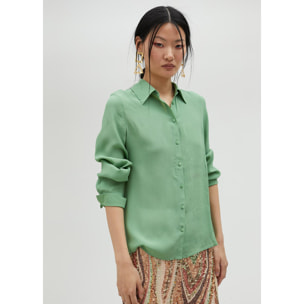 Camicia basic in seta
