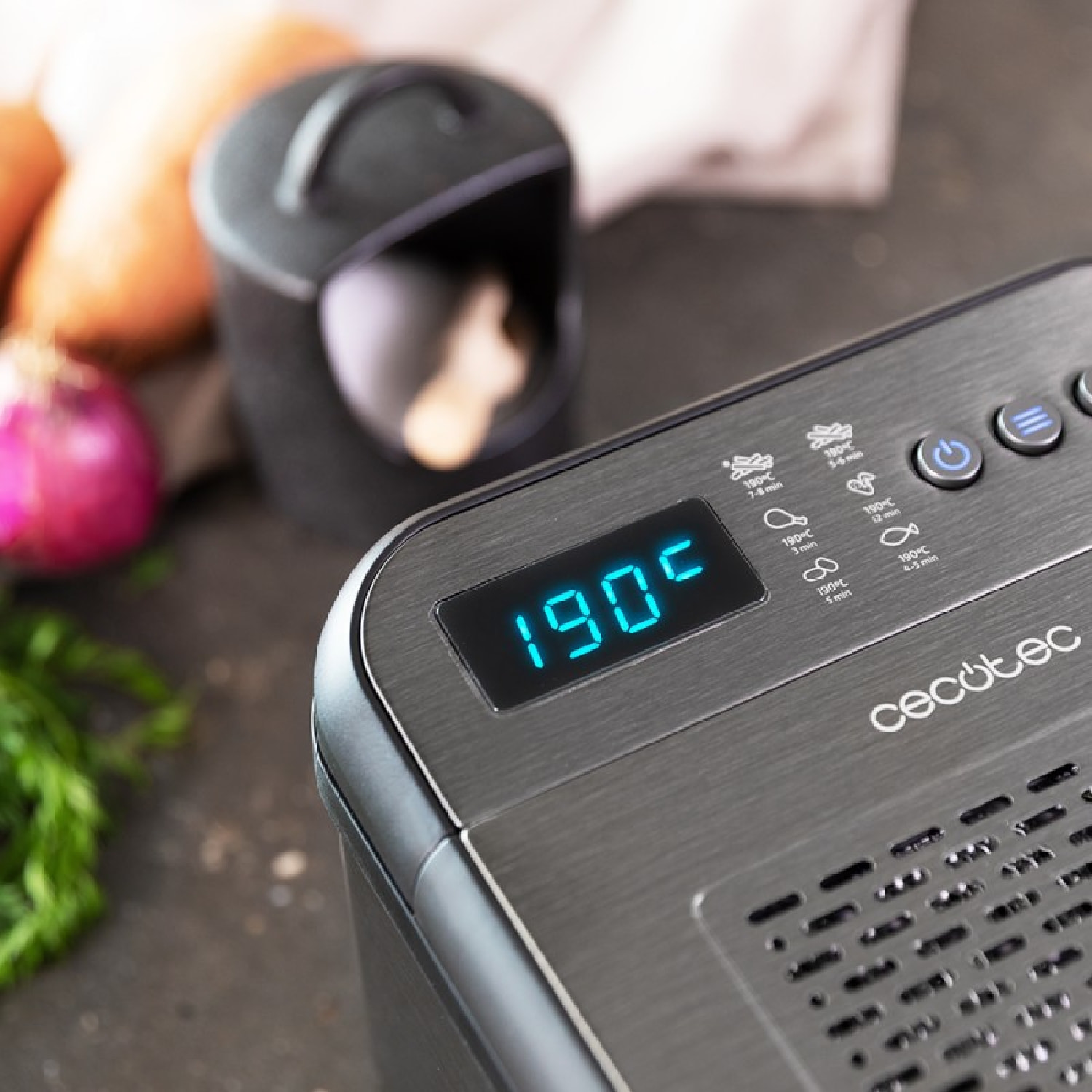 Cecotec Friteuse avec huile CleanFry Luxury 3000 Dark