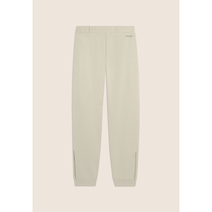 Pantaloni Sportivi Slim Fit con Coulisse e Dettagli Ricamati