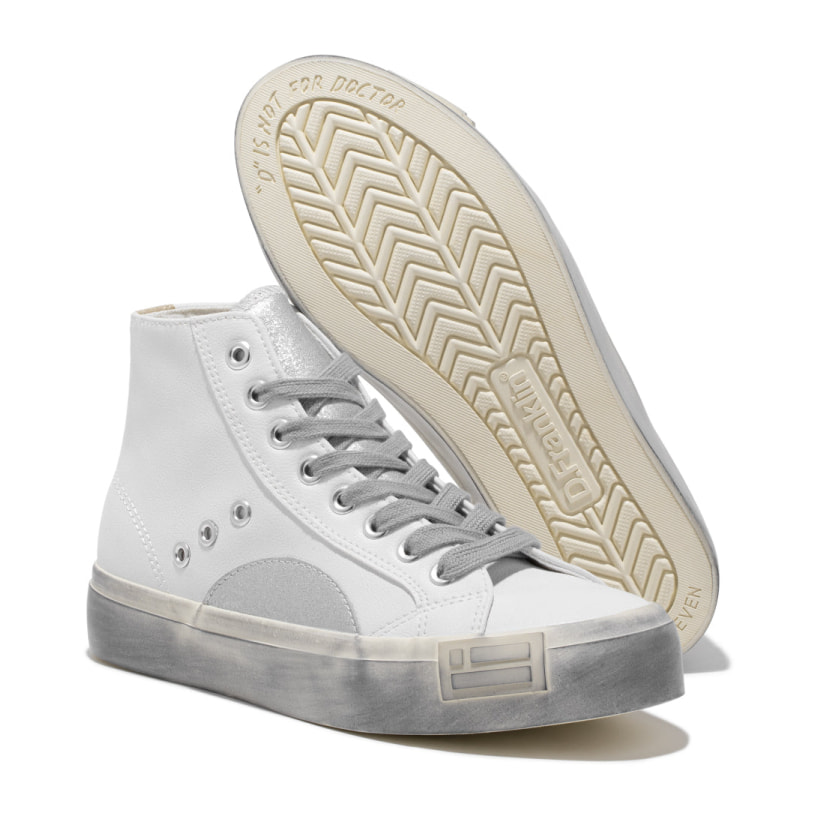 Zapatillas Altas de Mujer Half Moon High en Blanco D.Franklin