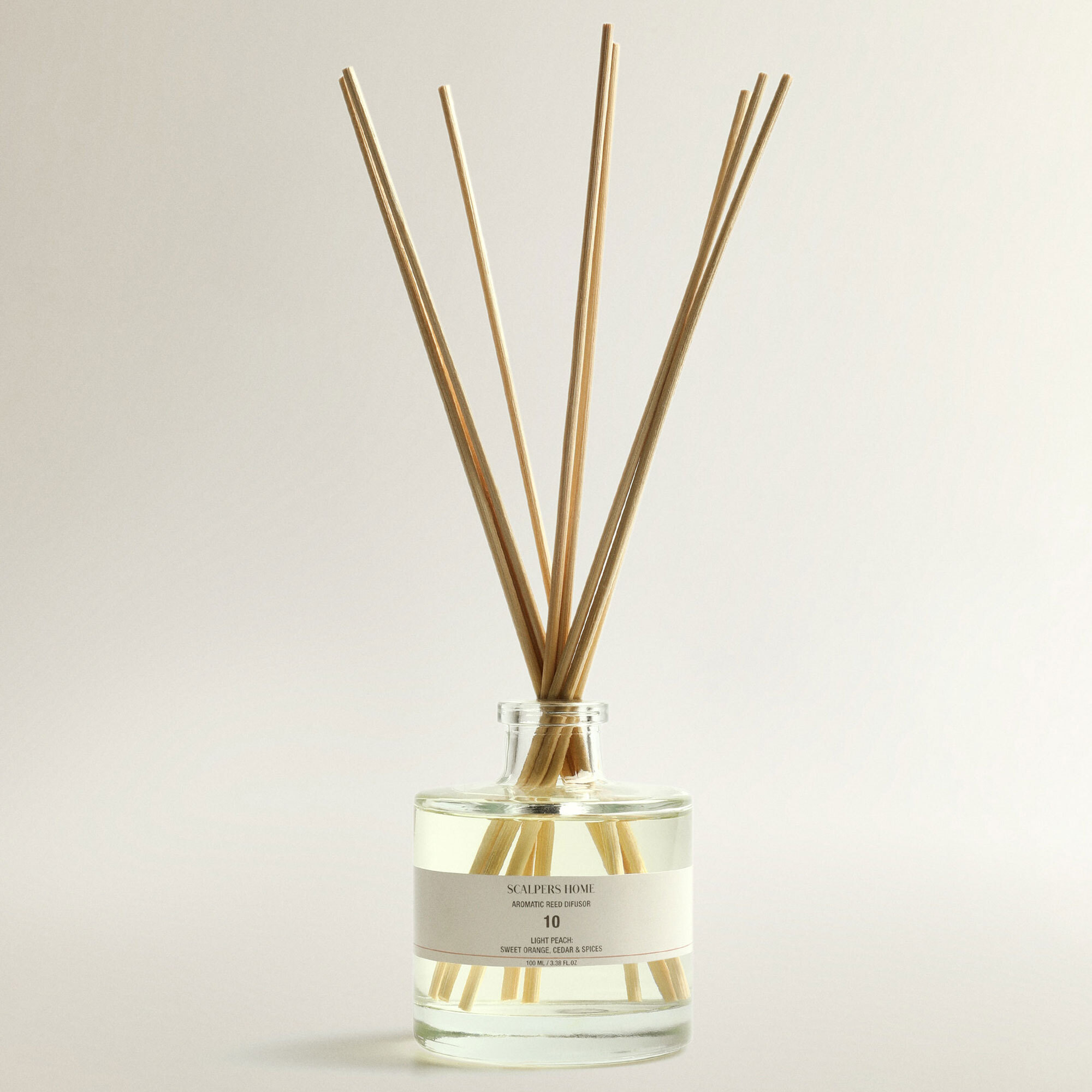 Set de 2 difusores mikado de 100ml aroma light peach scalpers