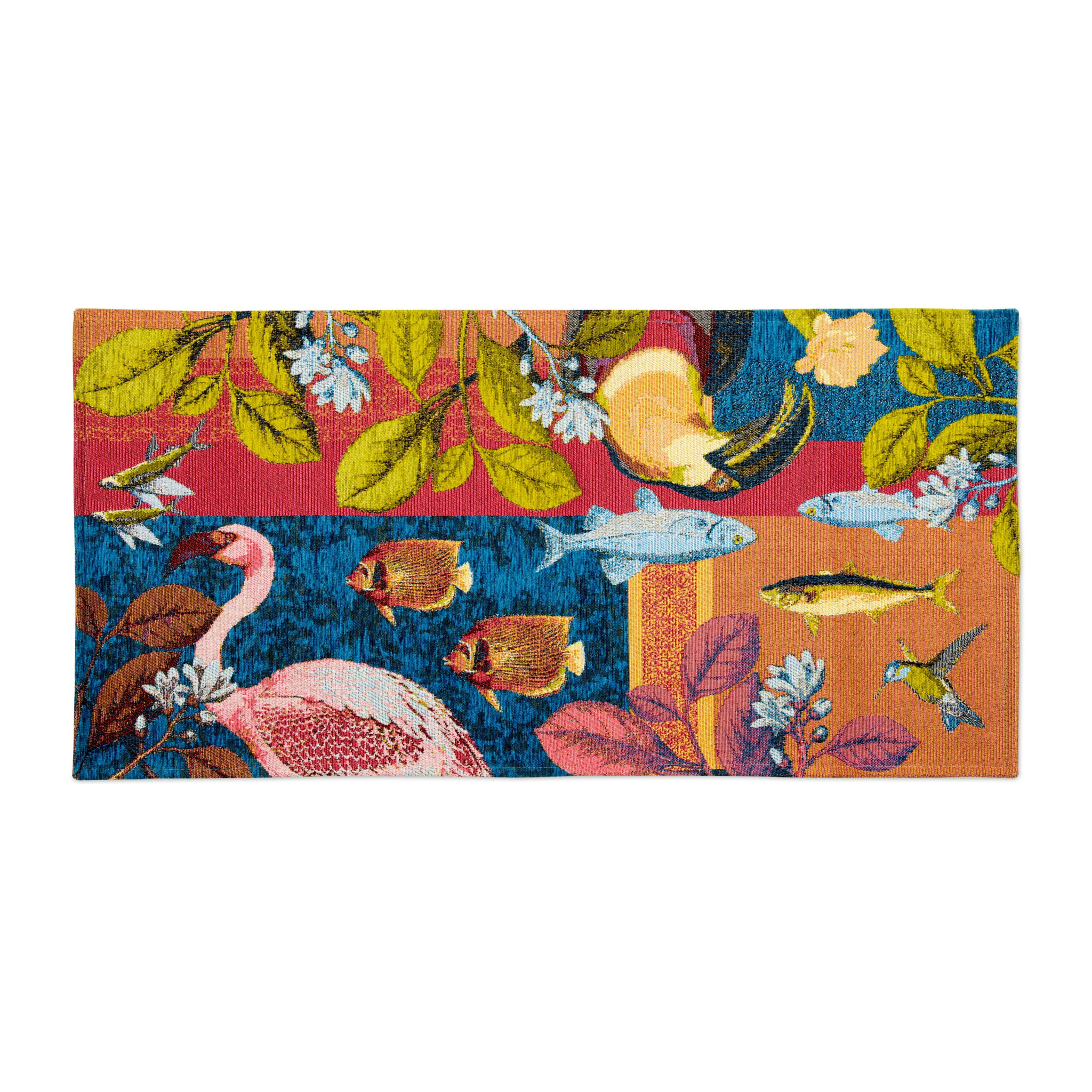 Runner da pavimento Excelsa Rhapsody poliestere e cotone 55x110x0,7 cm multicolore