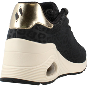 Sneakers De  Mujer 177521s Uno Wedge Safari Negro