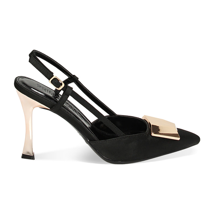 Zapato de tacón Bailarinas blanco en piel