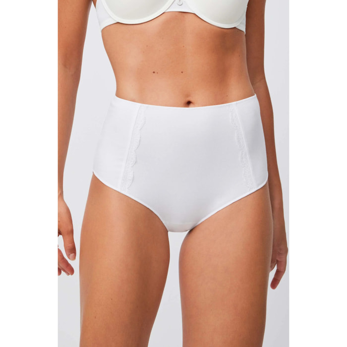 Slip bianche a vita alta