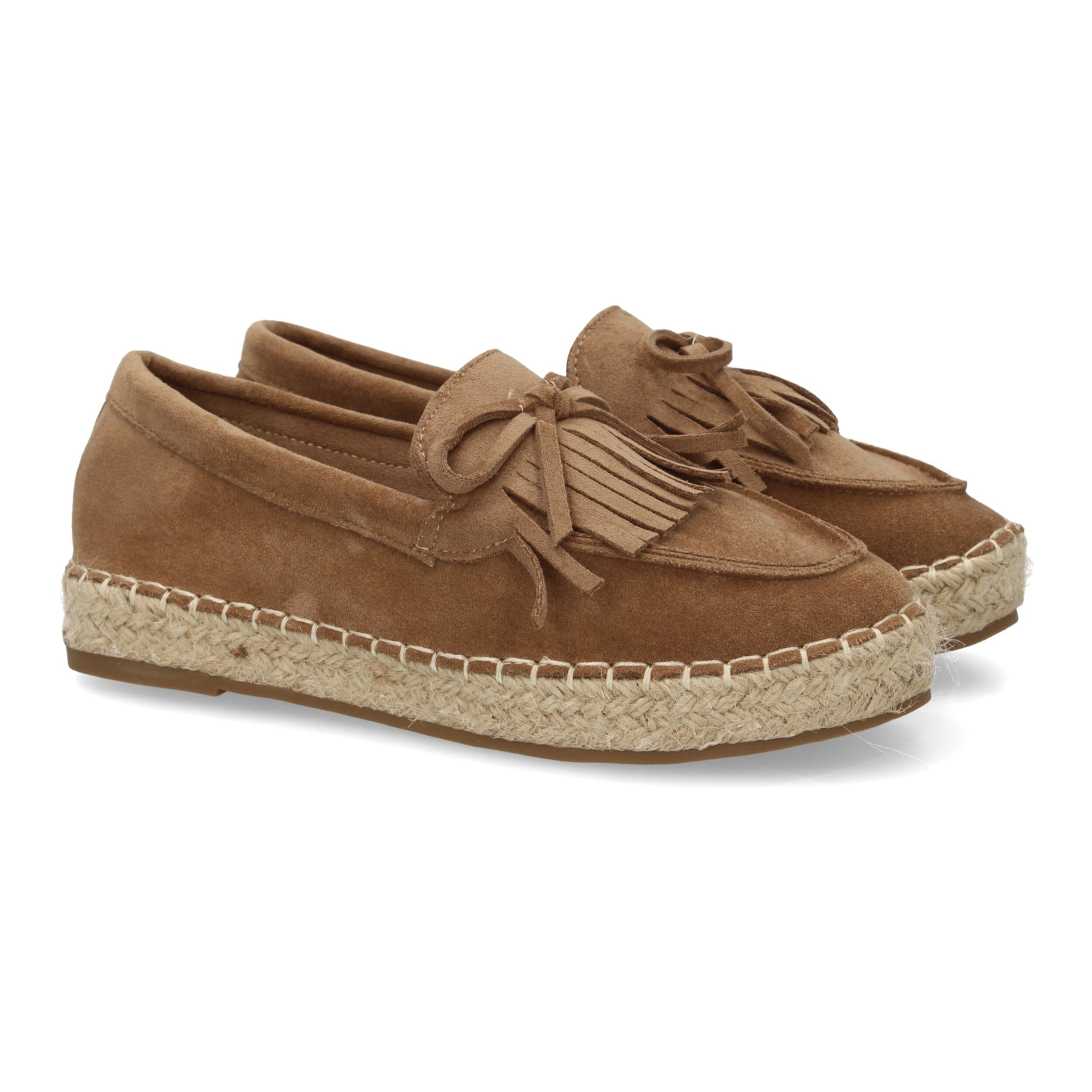 Alpargata mujer flecos suela de esparto