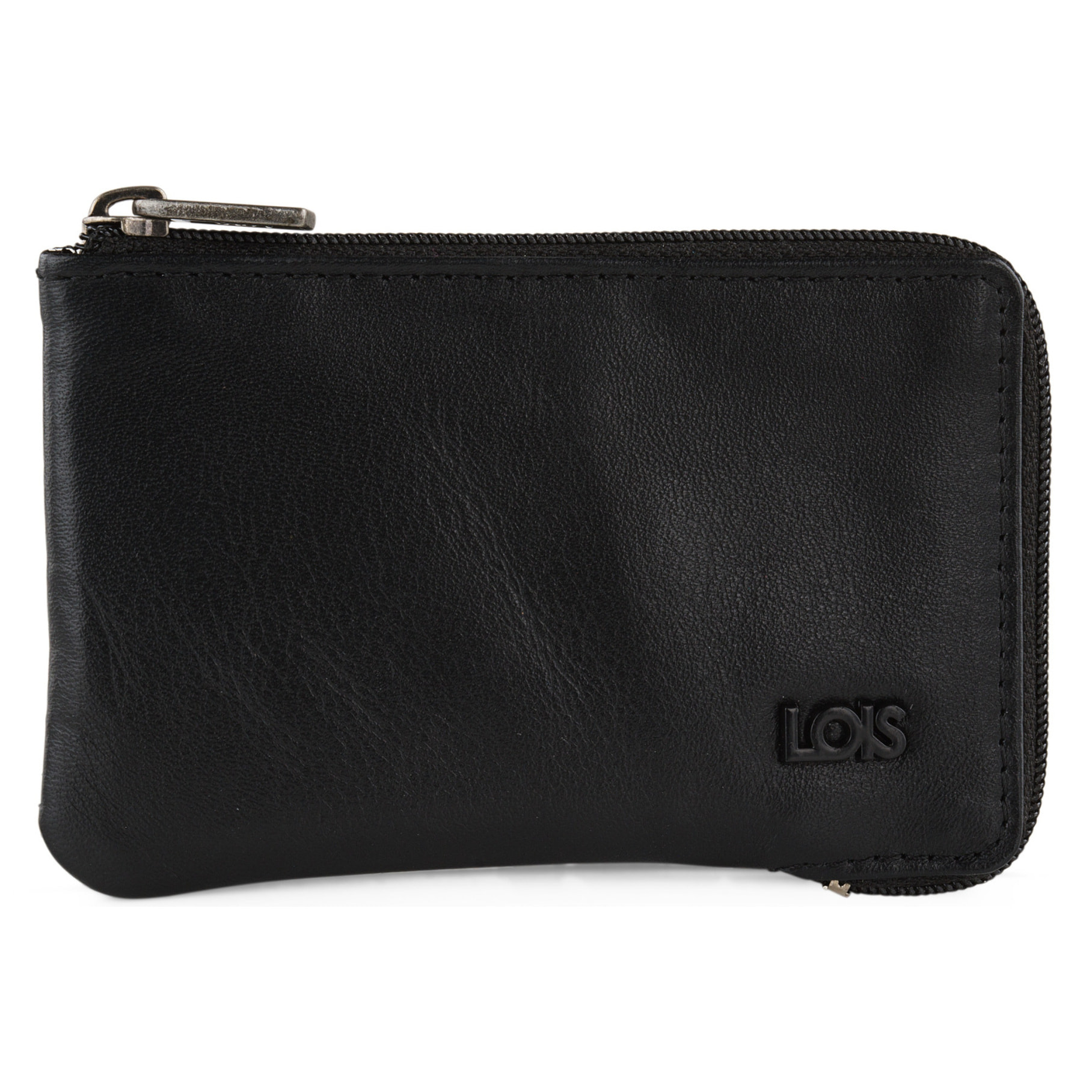 Monedero Piel Hombre Lois Lubbock Negro
