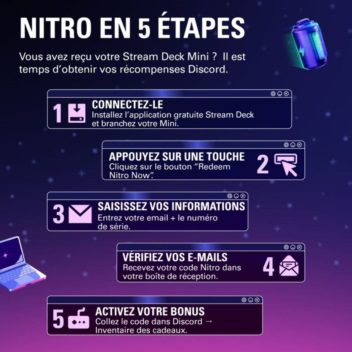 Boitier de contrôle ELGATO Stream Deck Mini