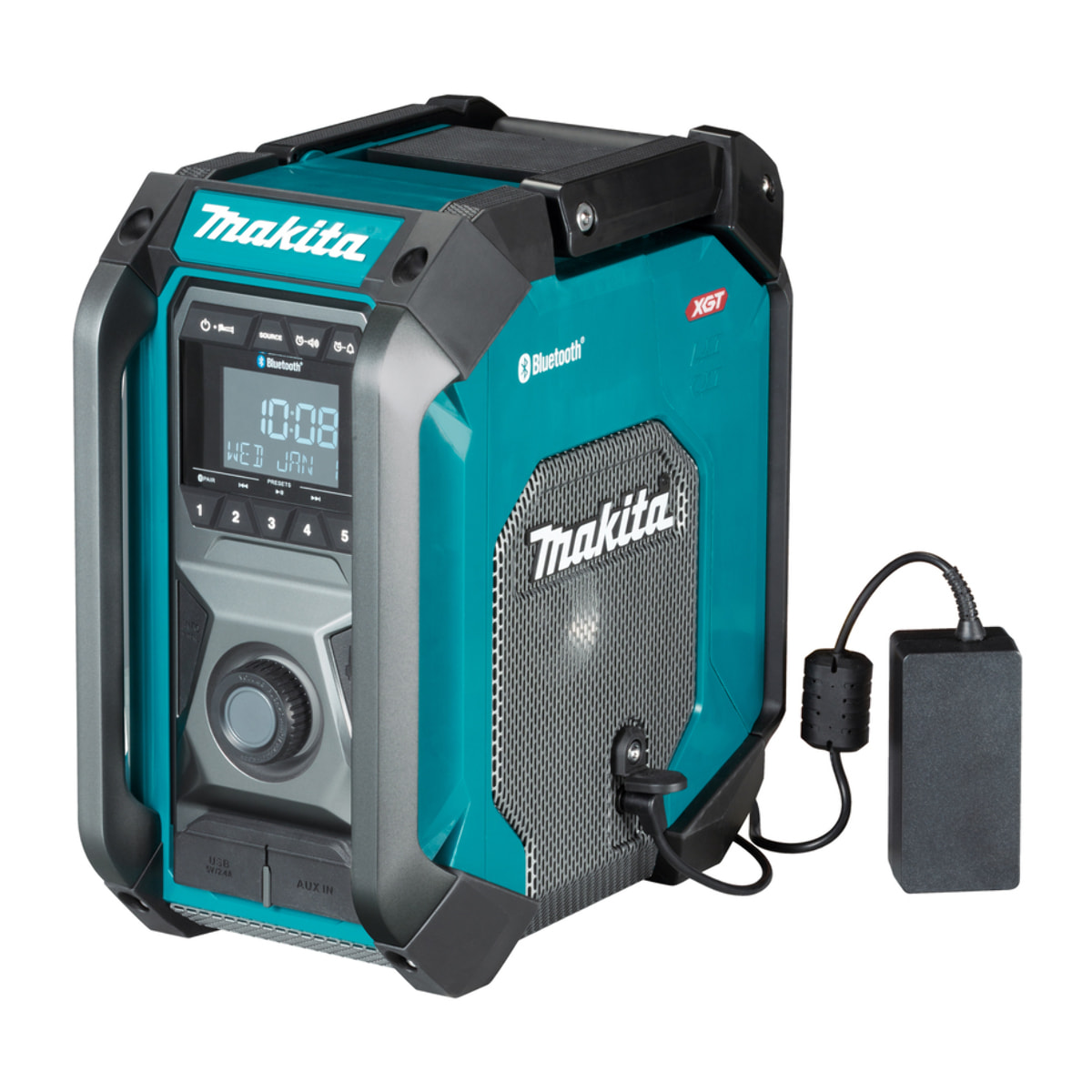 Radio de chantier 12V à 40V - CXT® - LXT® - XGT® - MAKITA - Sans batterie, ni chargeur - adaptateur secteur - MR006G