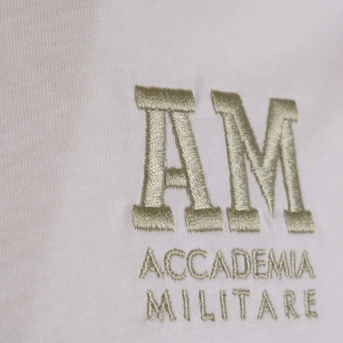 T-shirt Esercito bianca in cotone uomo