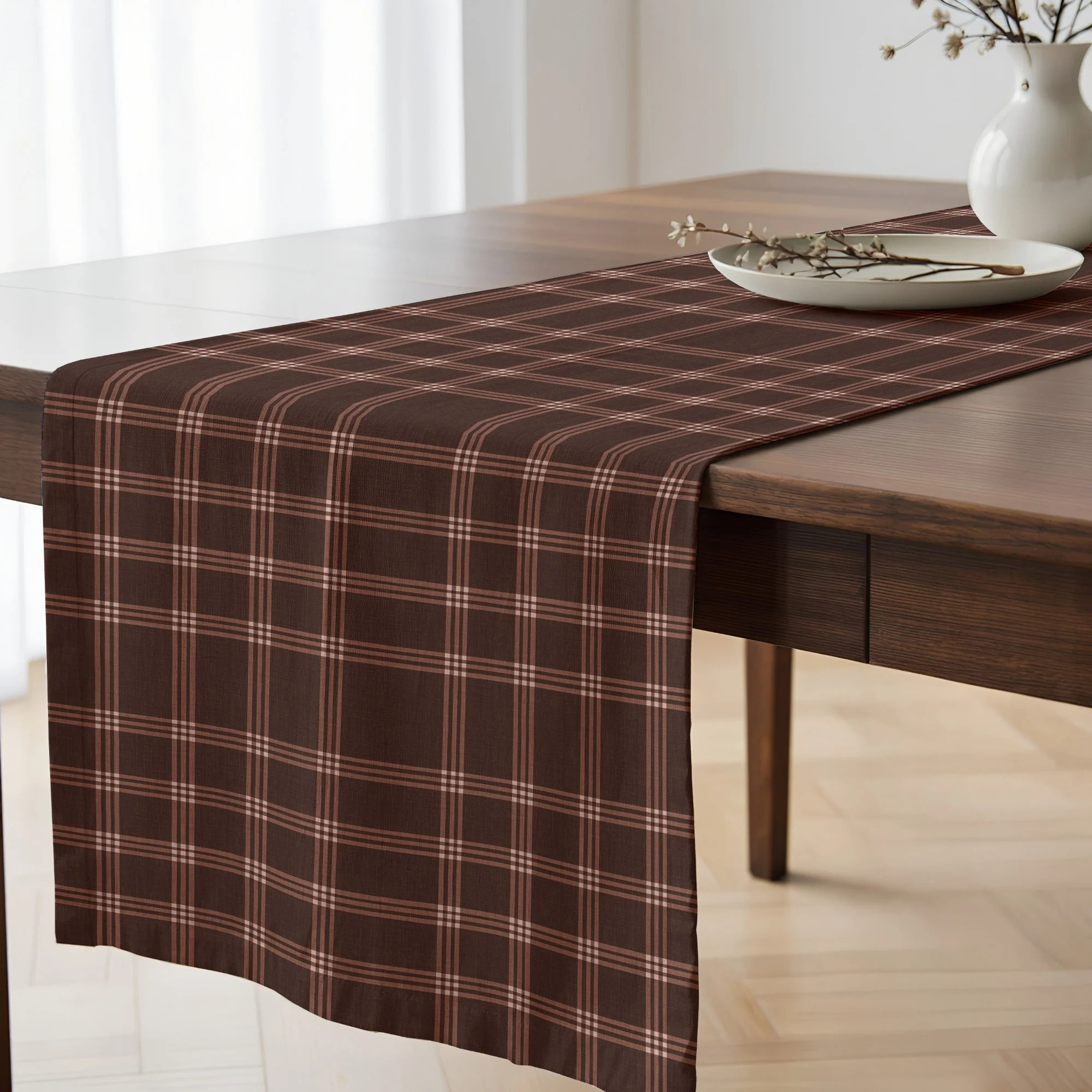 Chemin de table 100% coton Gus 50x150 cm