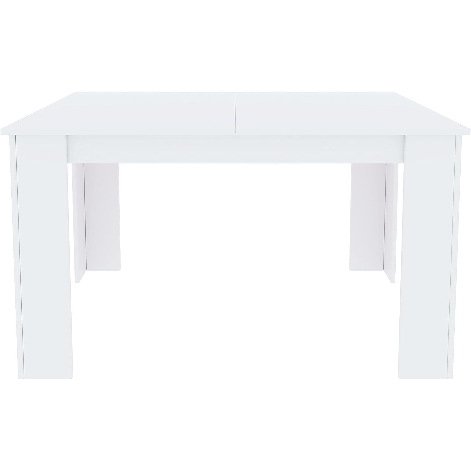 Tavolo da Pranzo Allungabile Estensibile Fino a 190 cm Tavolino Per 6 Persone Salotto Soggiorno Salone Design Moderno 190 x 78 x 90 cm Bianco