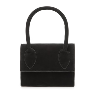 Bolso pequeño negro de microfibra