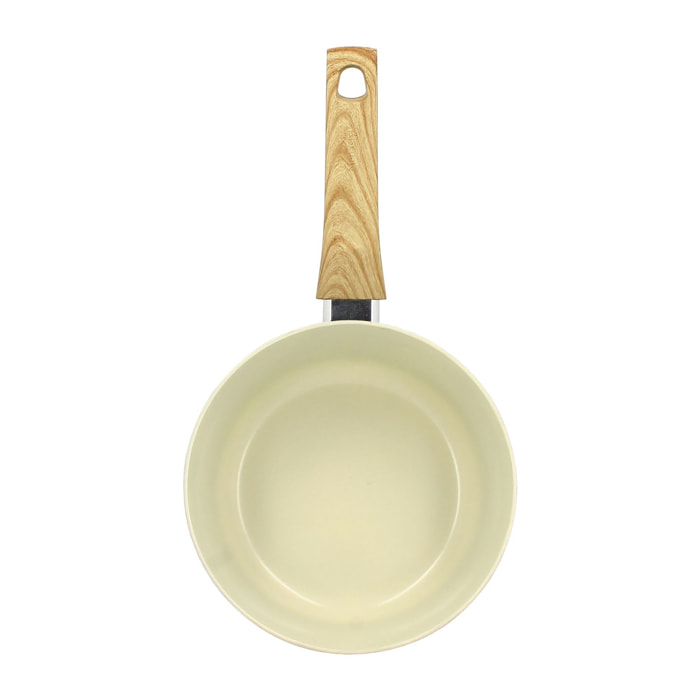 Casserole 20cm avec revêtement céramique crème - tous feux COLORAMA