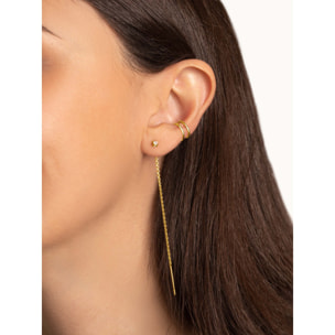 Orecchino Falling Spark Argento Placcato Oro