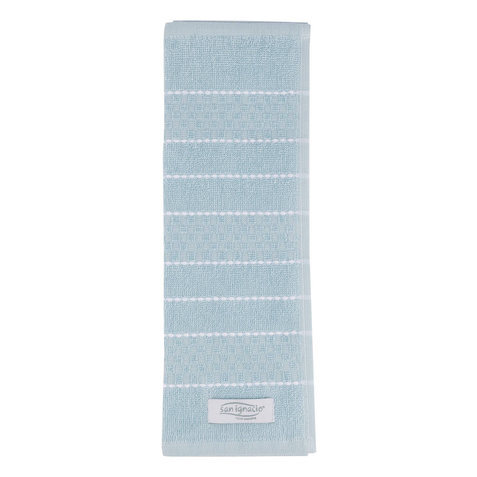 Set de 12 paños de cocina de 32x32cm 100% algodón 400gsm