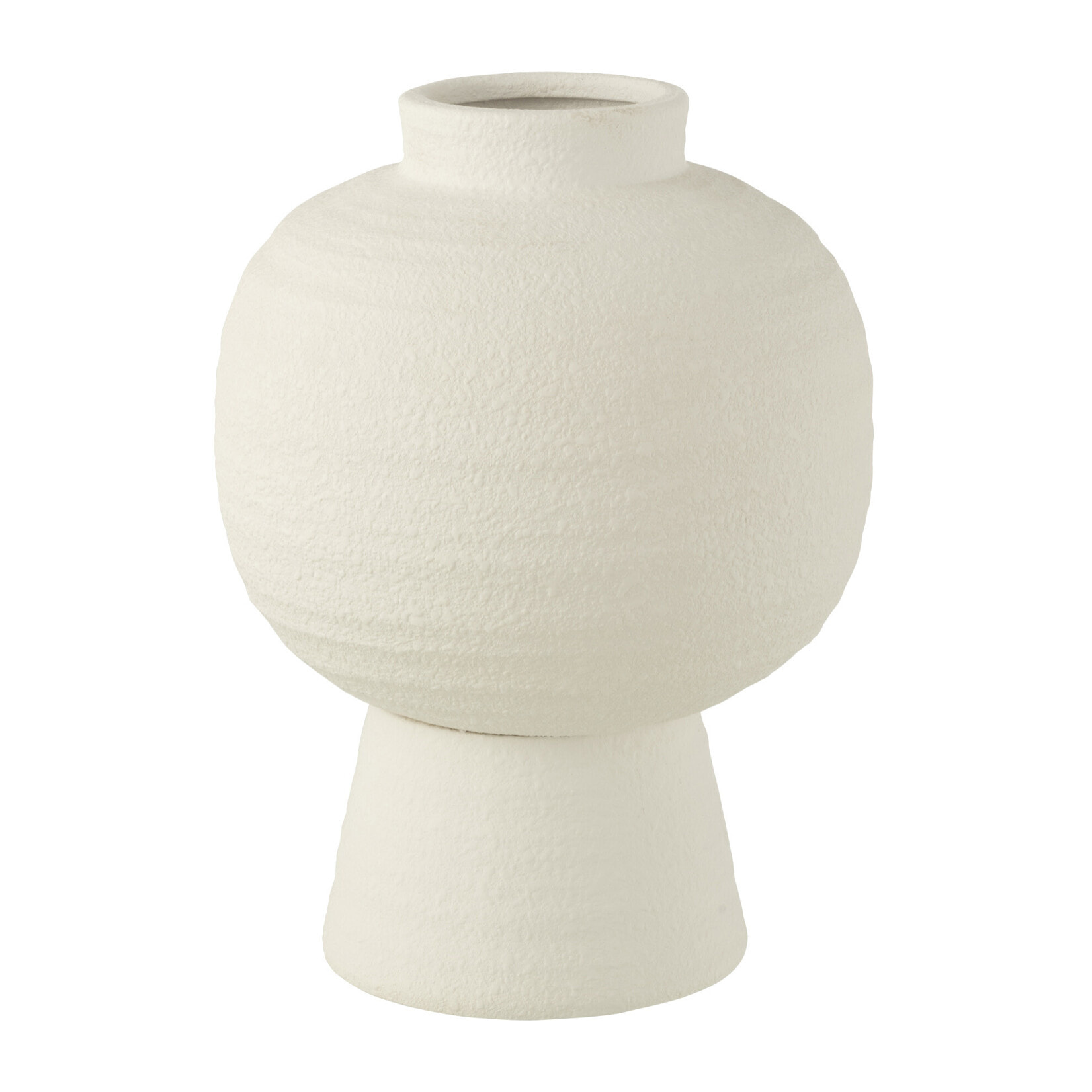 J-Line vase Lanterne - argile - blanc - small - 33 cm de hauteur