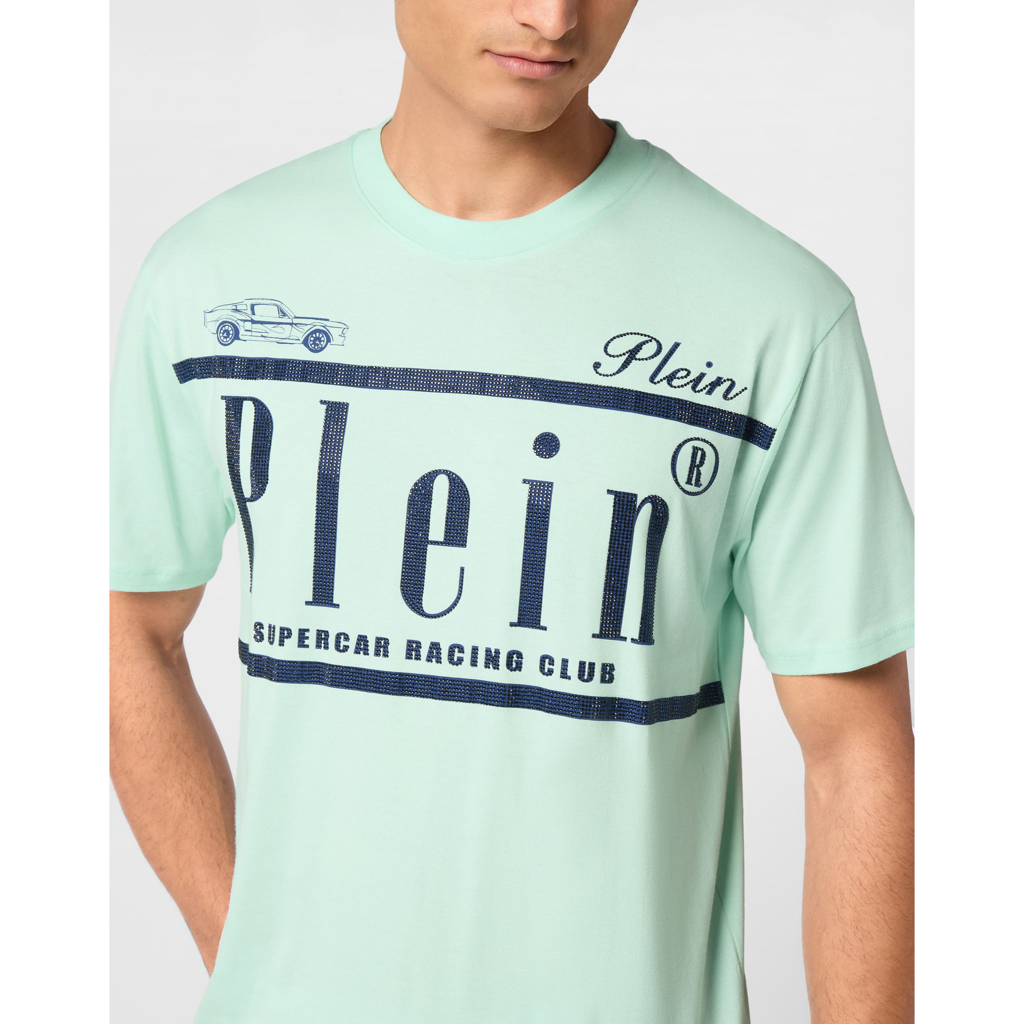 PHILIPP PLEIN T-Shirt Round Neck RACING