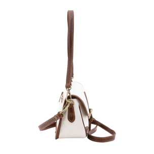 Borsa a spalla  da donna In Vera pelle Made in Italy 14x23x9 cm