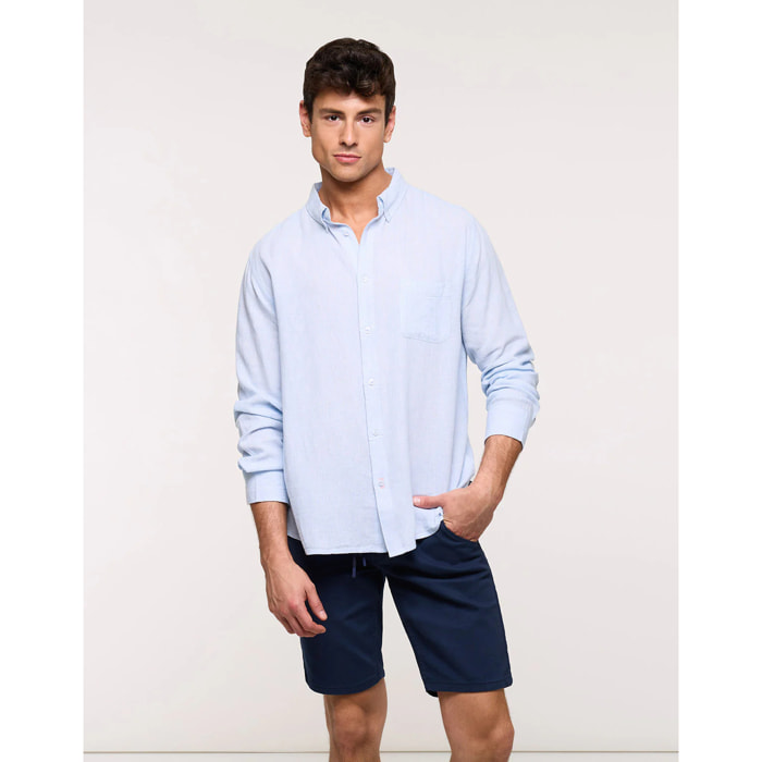 Camisa Manga Larga Azul - Yakari