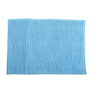 Tapis de bain Microfibre CHENILLE Bleu Clair MSV
