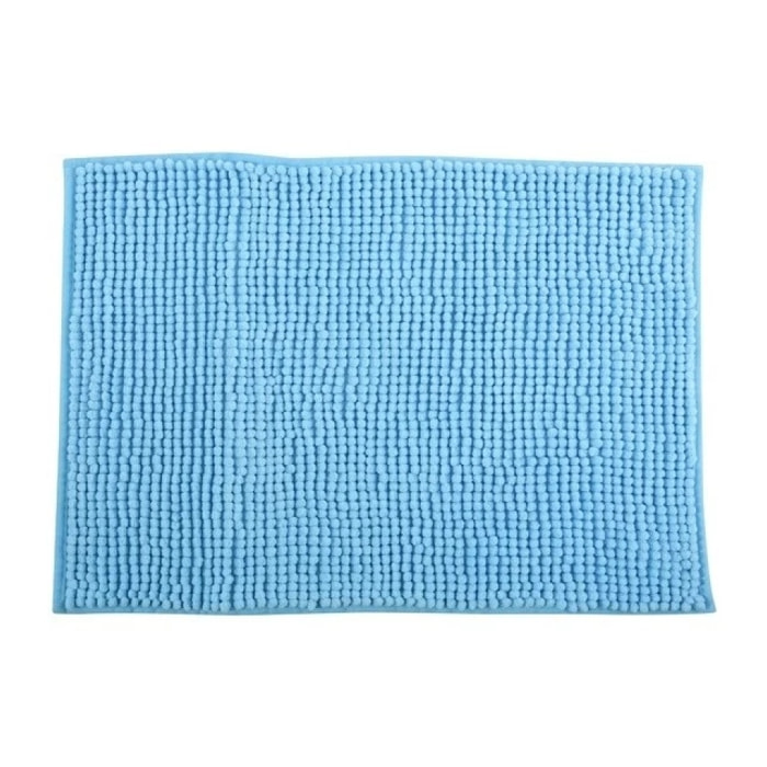 Tapis de bain Microfibre CHENILLE Bleu Clair MSV