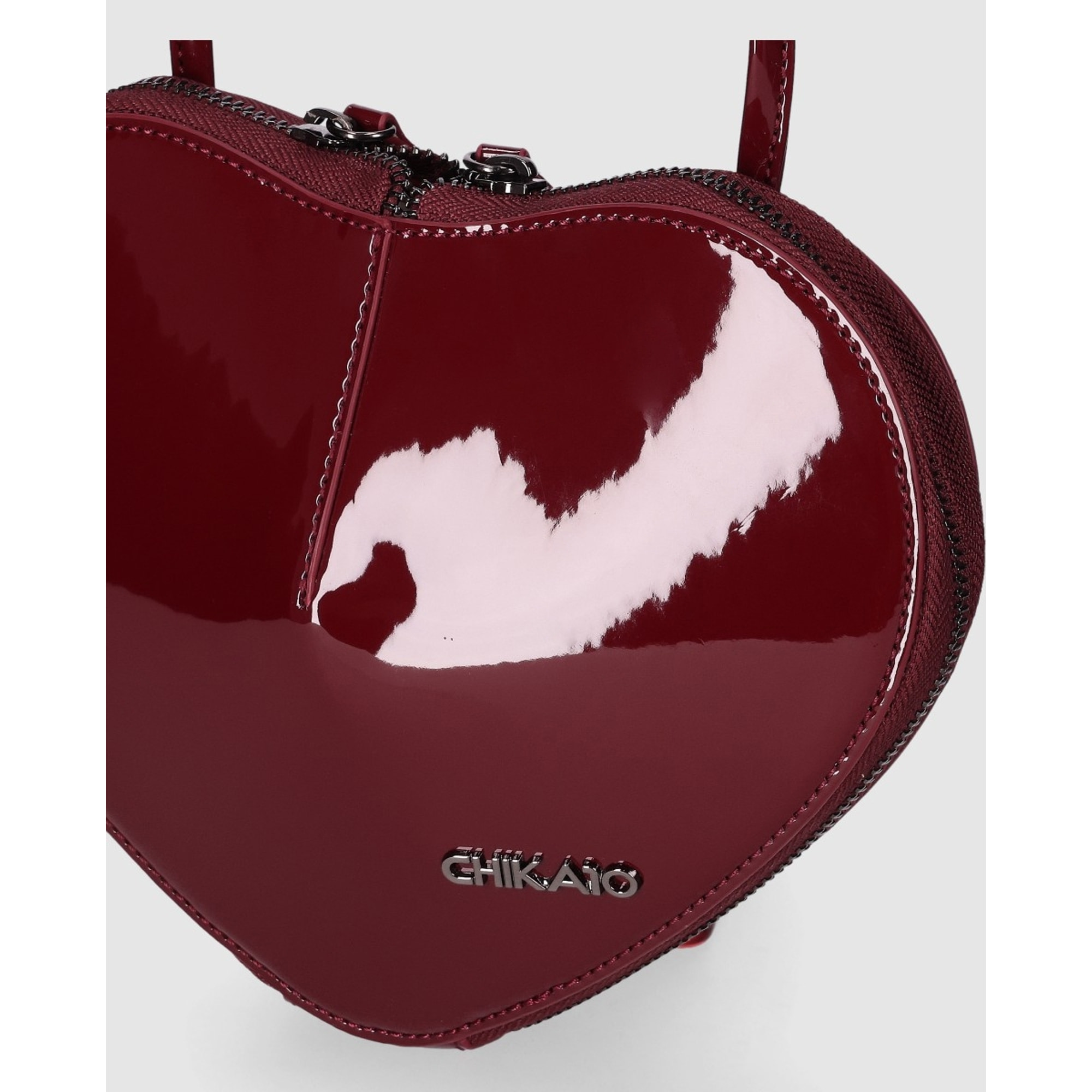 Bolso - Burdeos - Medida: 22 cm x 19 cm x 2 cm