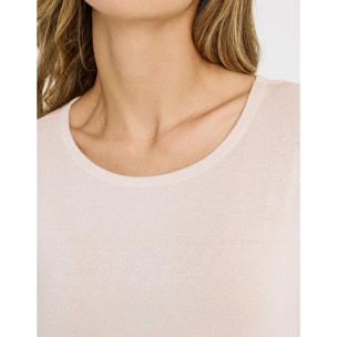 Camiseta Manga Larga Rosa - Amilka