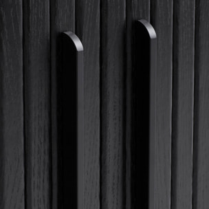 Buffet bois hêtre 2 portes amalfi 97x46cm