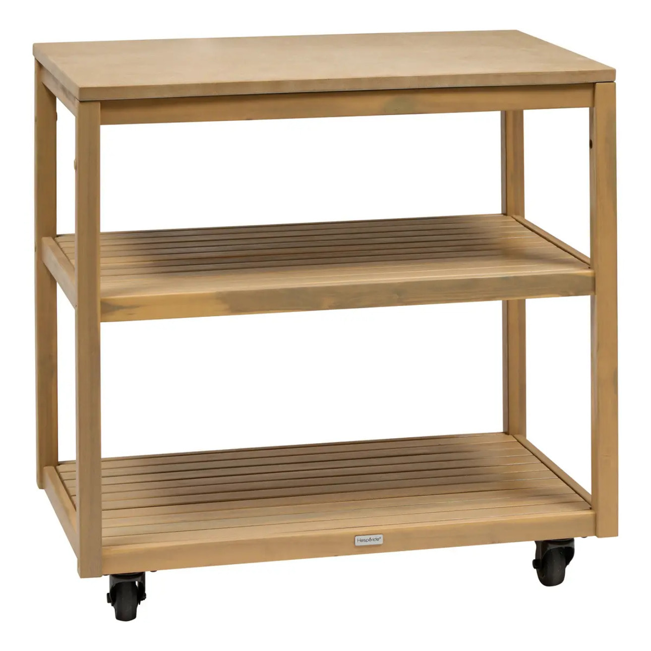 Module de cuisine d'été Lodgia 2 etagères bois d'acacia