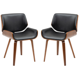 Lot de 2 chaises – Esprit vintage – Design intemporel