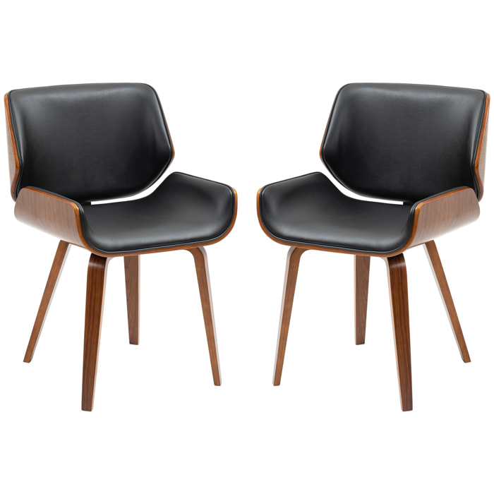 Lot de 2 chaises – Esprit vintage – Design intemporel