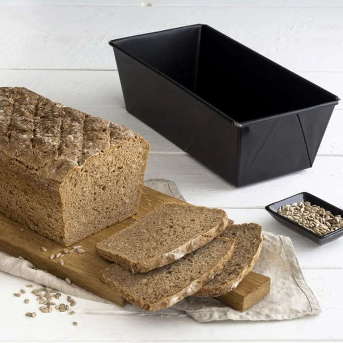 Lot de 2 moules à cakes extensibles 20 à 35 cm Zenker Black Metallic