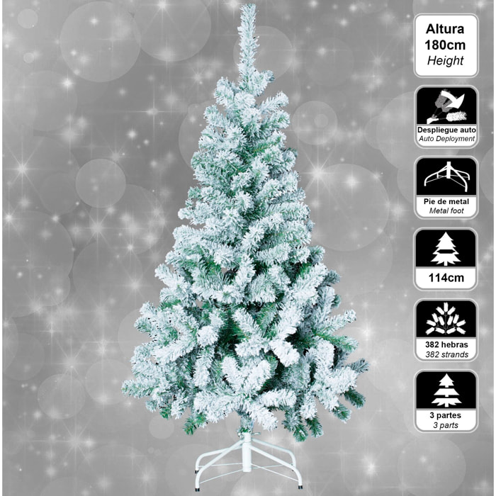 Abeto efecto nevado180 cm