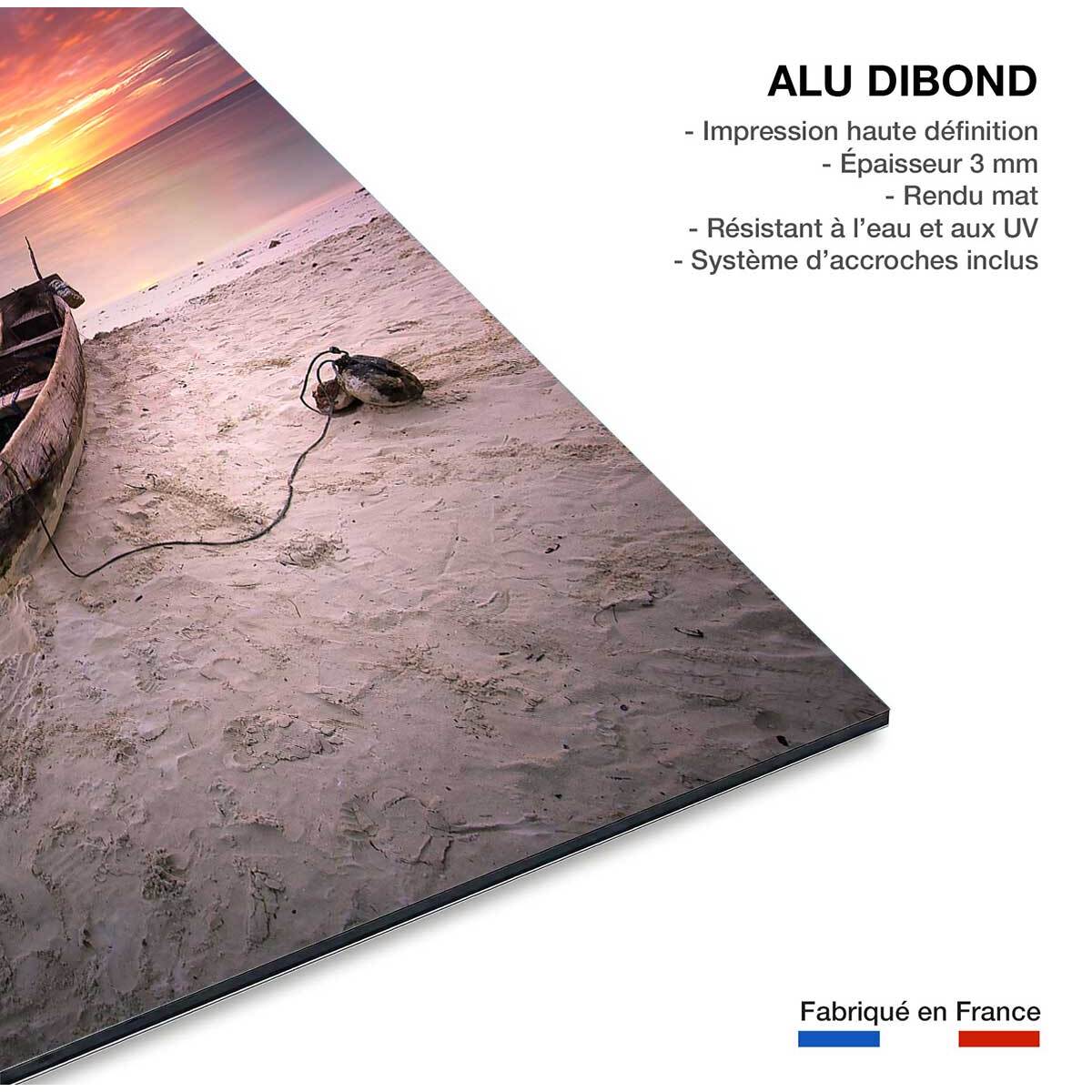 Tableau zanzibar sunset Tableau alu Dibond