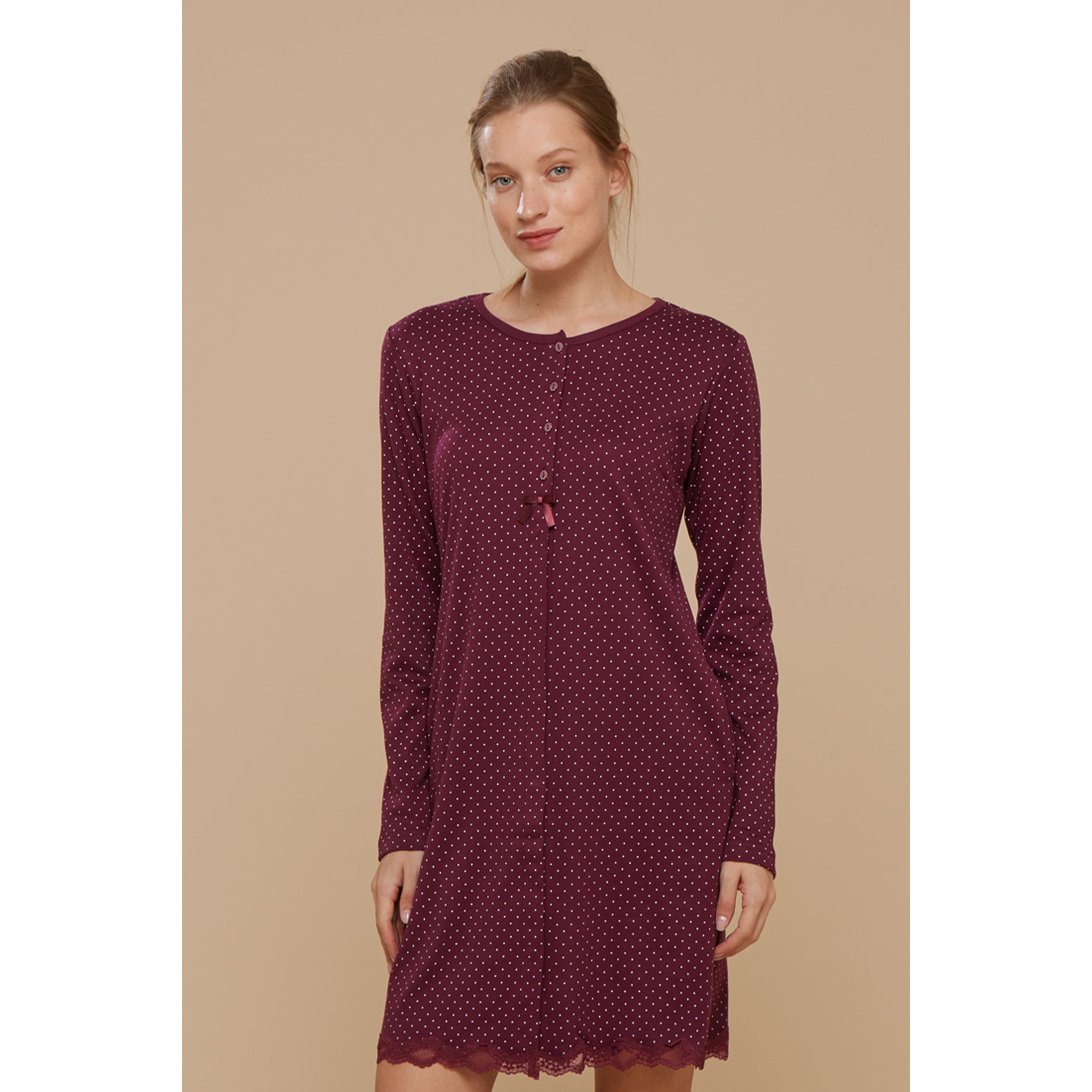 Camicia da notte donna caldo cotone giulia Noidinotte