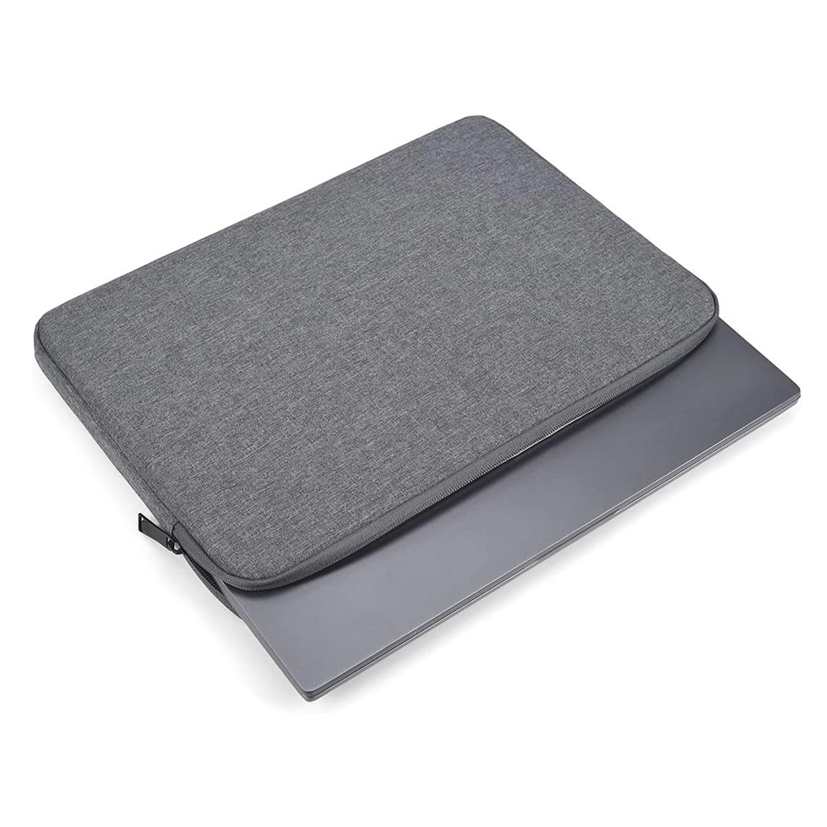 DAM Funda de neopreno universal para tablet de 12 pulgadas. Acabado terciopelo con tratamiento deperlante hidrófugo. Cierre de cremallera. 23x2,5x32 Cm. Color: Gris