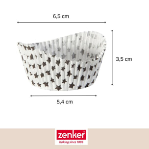 Set pâtisserie avec 50 moules à muffins étoiles en papier, 2 bols à mixer, verre mesureur et spatule Zenker