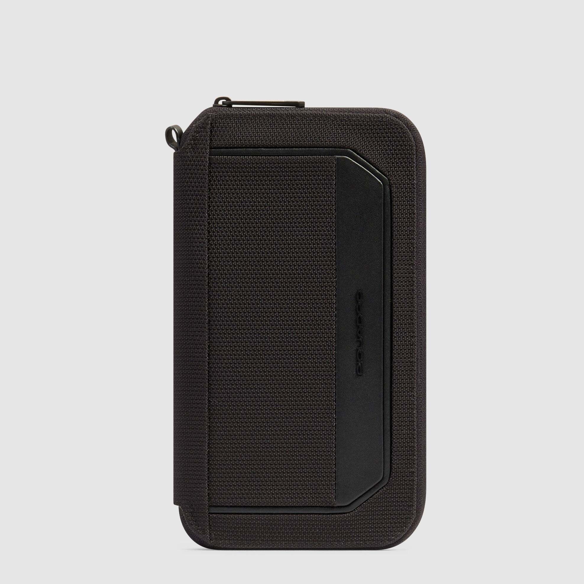 Piquadro Porta passaporto in tessuto riciclato