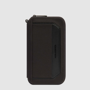 Piquadro Porta passaporto in tessuto riciclato