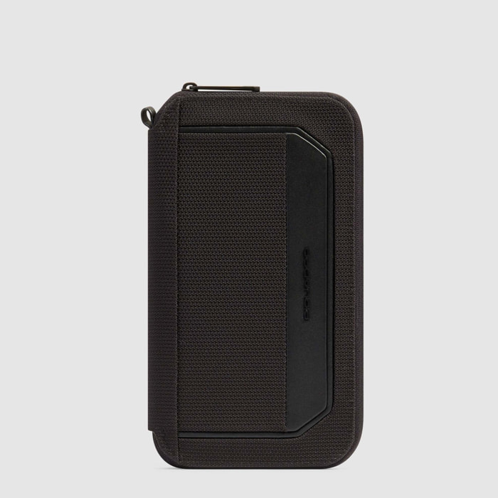 Piquadro Porta passaporto in tessuto riciclato