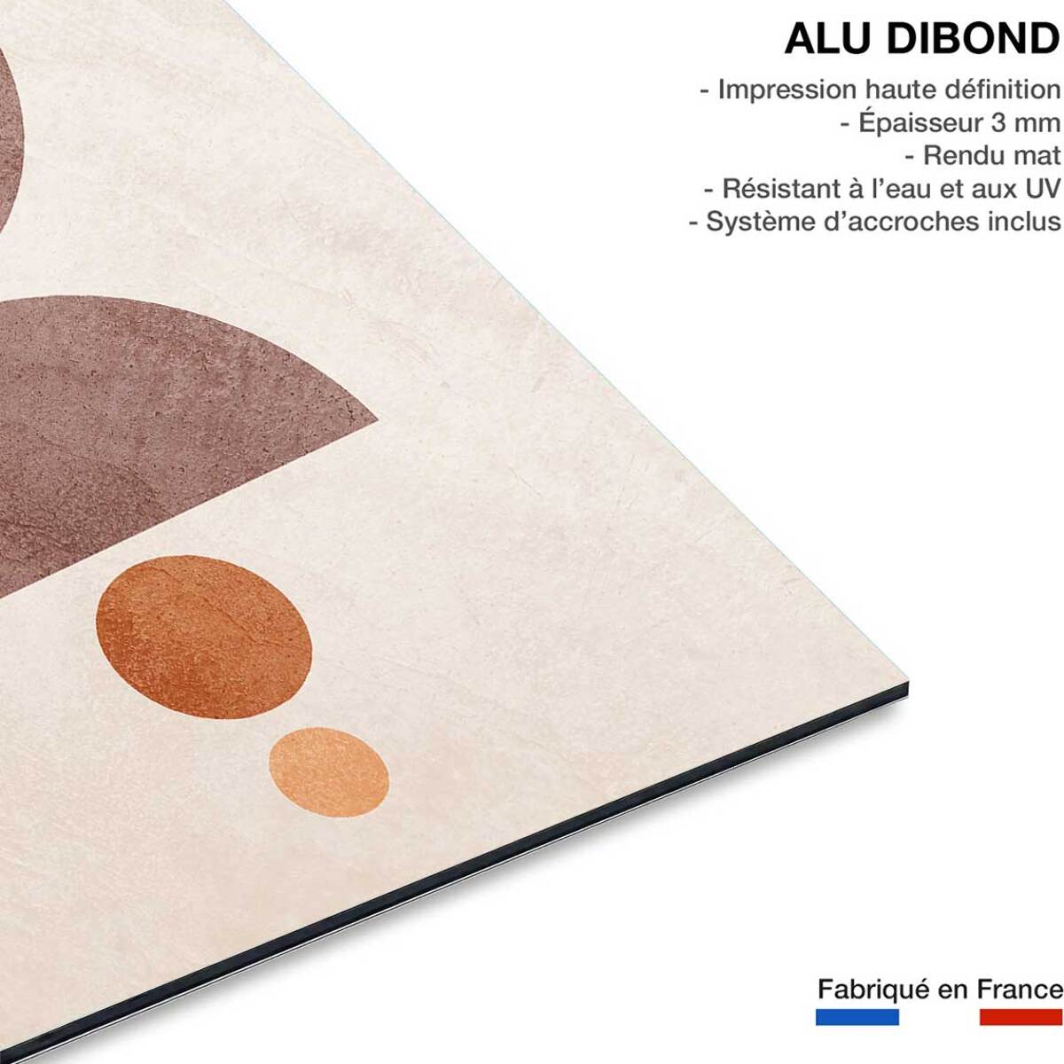 Tableau organique lévitation  Tableau alu Dibond