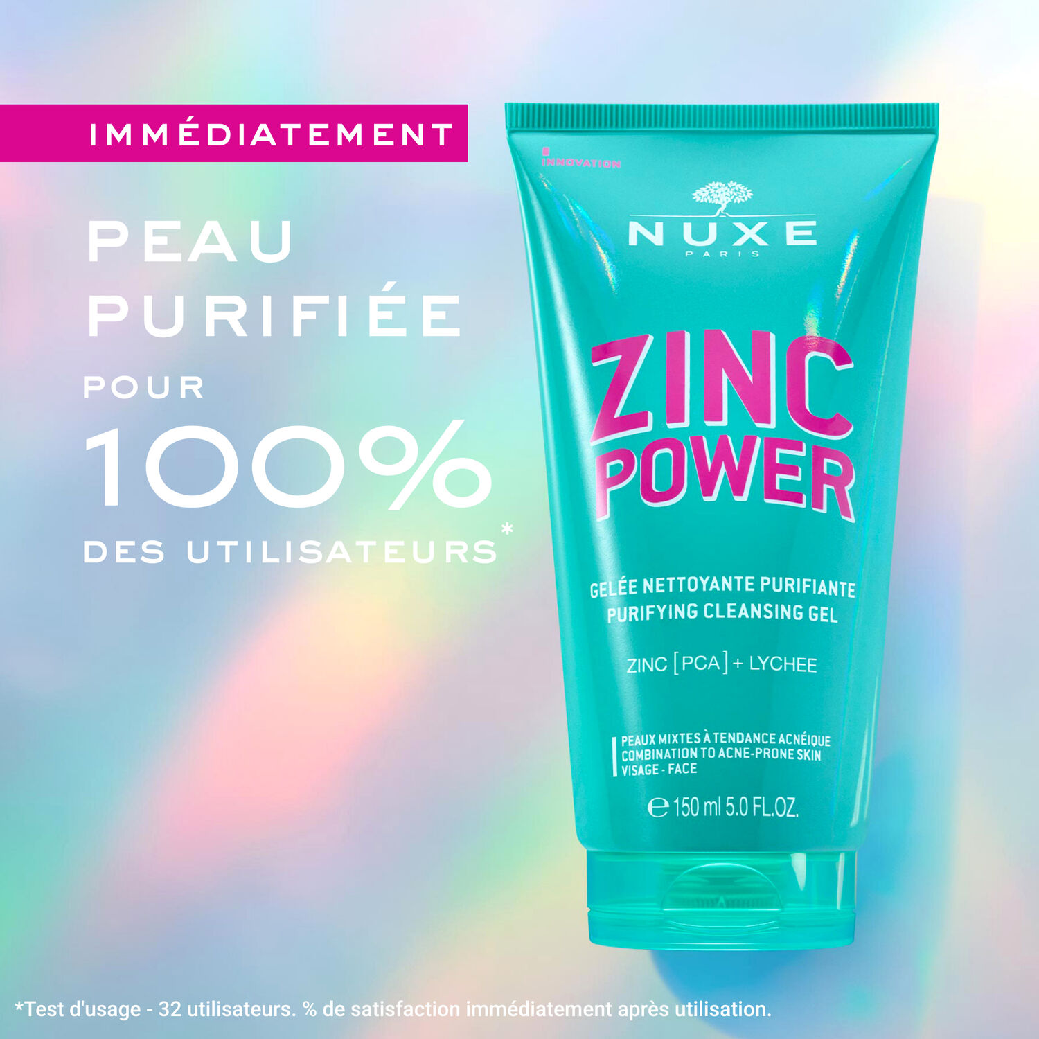 ZINC POWER - Gelée Nettoyante Purifiante 150ml