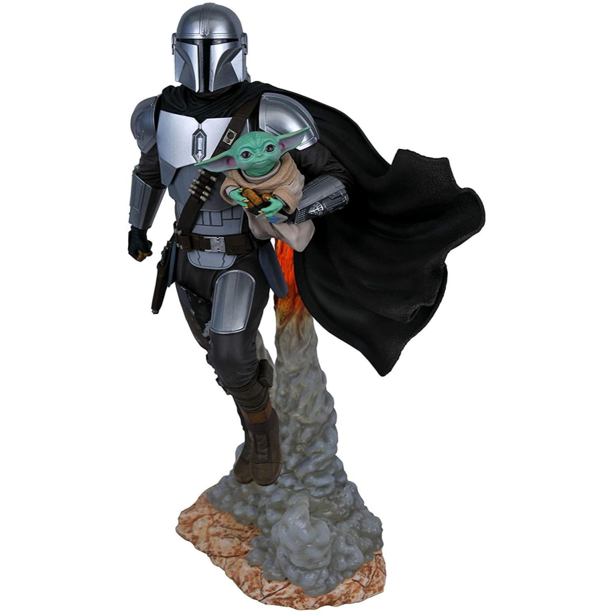 Star Wars Milestones Statua Resina Mandalorian & Bambino 40 cm Diamond Select