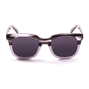 Gafas de sol LENOIR NICE - Demi negro con detalle blanco / Ahumada