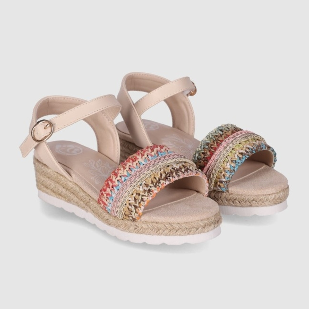 Sandalias de Piel Sintética - Multicolor - Tacón: 4 cm