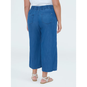 Fiorella Rubino - Jeans cropped in Tencel - Blu