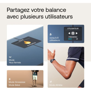 Pèse personne connecté WITHINGS Body Smart Noir