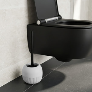 Brosse wc avec support GINO Blanc MSV